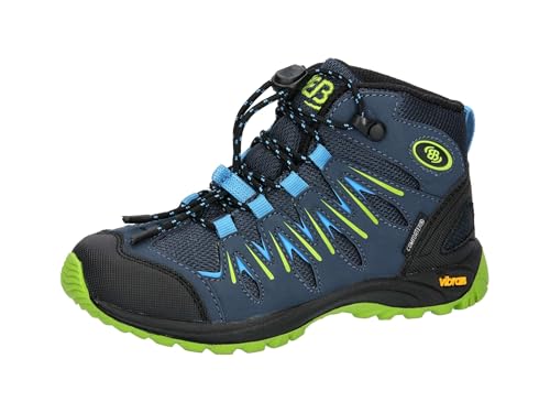 Brütting Expedition Kids High, Scarpe da Jogging, Blu Marino Limone, 35 EU