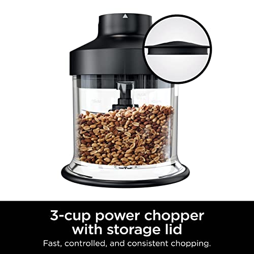 Ninja XSKKITCHPR Foodi Power Chopper 3-Cup Food Processor Bowl for Ninja Power Mixer System (CI100 Series), Black - Image 5