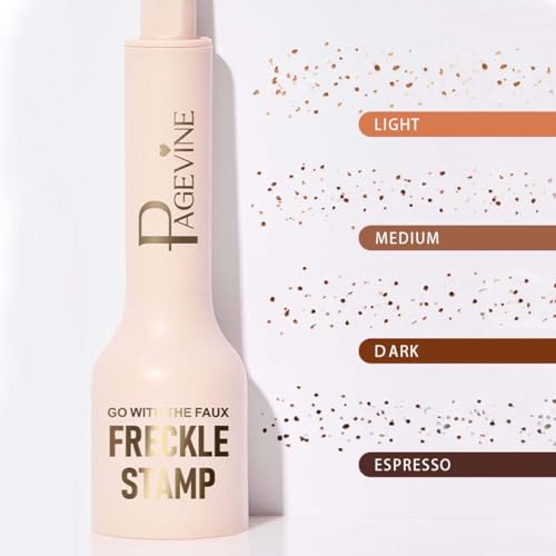 Freckle Stamp – Natural Lifelike Freckle Makeup Pen with Soft Dots for Effortless Sun-Kissed Look (# DARK)