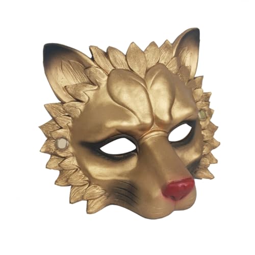 Toyvian Masque de lion 3D, respectueux de l'environnement en polyuréthane pour cosplay, fête dansante, mascarade, festival, accessoire de costume confortable et...
