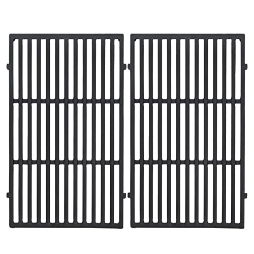 Leship 19.5 inch Cooking Grates Replace for Weber 7524 7528 Weber Genesis 300 Series Genesis E310 E320 E330 S310 S320 S330 EP310 EP320 EP330 Grills Cast Iron Grill Grates (19.5 x 12.9 Each)
