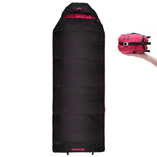 Qeedo Light Hitazo XL Saco de Dormir Ligero Rectangular - Rosa
