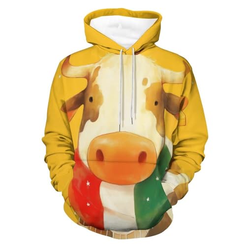 Sweatshirt drapeau vache à capuche idéal pour vos sorties décontractées en ville