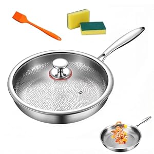 Generisch Titan Hammered Nutri Bratpfanne XL-34 cm