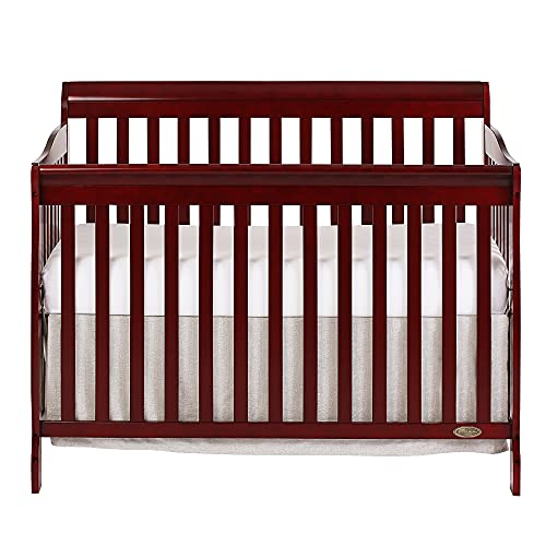 Image of Dream On Me Ashton 4-In-1 Convertible Crib in Cherry, Greenguard Gold Certified