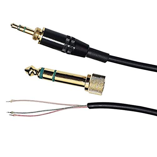 Audio Cable Compatible with Sony MDR-7506, MDR-7509, MDR-V6, MDR-V600, MDR-V700, MDR-V900, for Audio Technica ATH-M50 ATH-M50s Headphones Extension Spring Relief Coiled Audio Cable (4 FT-10 FT, Black) 2