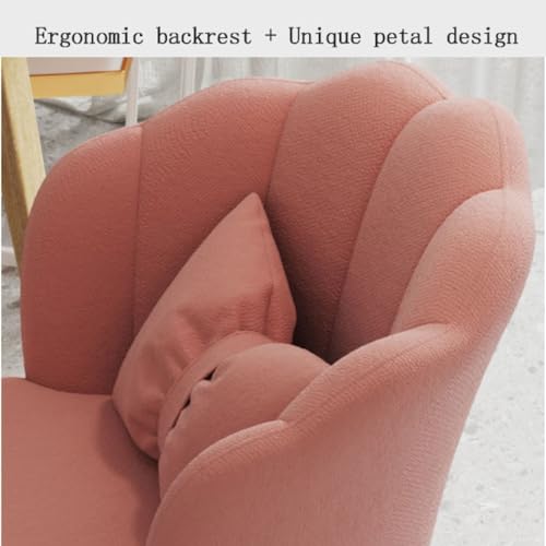 Chaise de coiffeuse moderne et confortable en velours avec dossier haut ergonomique