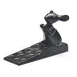 Cast Iron Rustic Doorstops Decorative Tall Door Stopper - Stop Your Farmhouse Doors (Cheese Mouse)