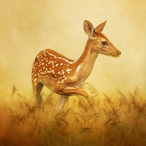 White Tail Fawn Quilt Panel - ANW-015, Size 20