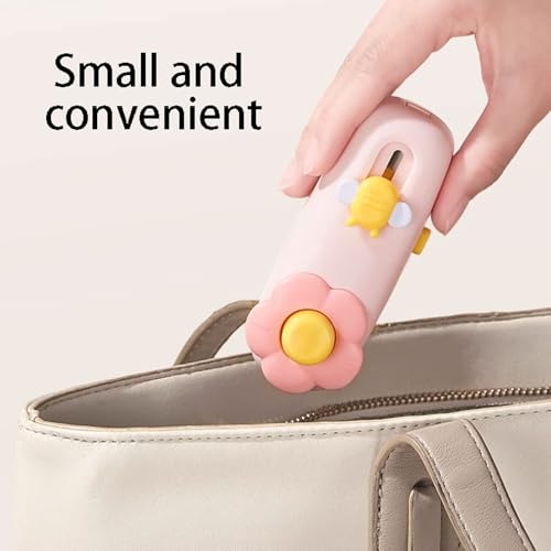 Mini selladora al vacío de plástico recargable con cortador para cocina 8
