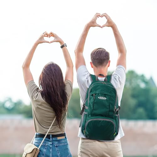 Image of G4Free 40L Lightweight Packable Hiking Backpack, Waterproof Travel Daypack | Water-Resistant Polyamide, Size: 18.9*12.9*9.4inch(L*W*H), 100% Waterproof Wet Pocket, Travel, Climbing, swimming