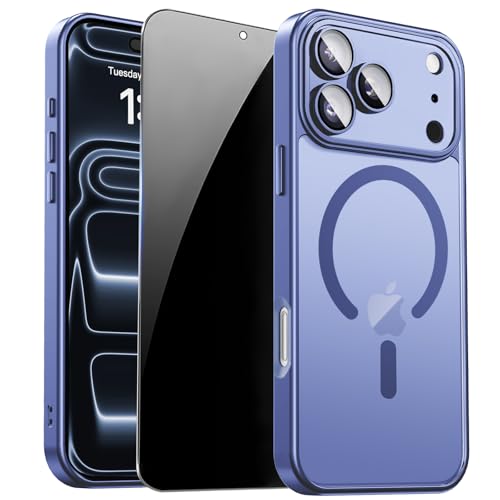 Image of for iPhone 17 Pro Case with Privacy Screen Protector, Light Blue