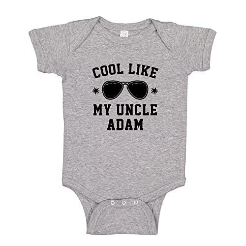 Cool Like My Uncle Baby Bodysuit One Piece or Toddler T-Shirt Funny Personalized Name Uncle Baby Gift for Niece and Nephew