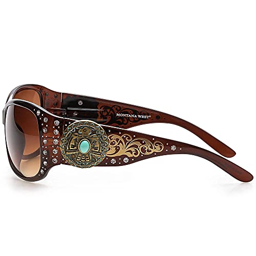 Montana West NWT Brown Sunglasses with Silver Accents IMG957548.jpg main image 2