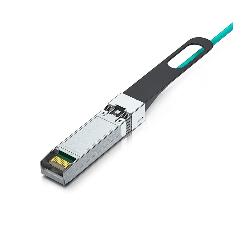 Image of 10Gtek 40G QSFP+ AOC Cable - 40GBASE Ethernet Active Optical Cable,40G QSFP+ to 4 x 10G SFP+, OM3 MMF for Cisco QSFP 4 x 10G-AOC-5M, 5-Meter
