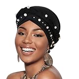 African Women Turban Caps Pre-Tied Twisted Turbans Head Scarf for Women Hair Wraps Cover Beanie Cancer Chemo Headwear