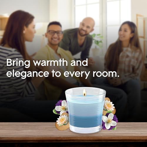 Glade 1-Wick 2in1 Scented Candle Jar, Moonlit Walk & Wandering Stream, Air Freshener Infused with Essential Oils, 4.08 Oz, 3 Count - image 8