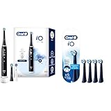 【セット買い【Amazon.co.jp 限定】】ブラウン 電動歯ブラシ オーラルB iO6S (トラベルケースセット) 替えブラシ3本 iOM6.3V6.2K BK ブラックラバ + 替えブラシ オーラルB iO 正規品 アルティメイトクリーン 1年分 (4本) 【iOシリーズ専用】 iORBCB-4EL ブラック