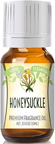Image of Good Essential Professional Honeysuckle Fragrance Oil 10ml for Diffuser, Candles, Lotions, Perfume 0.33 fl oz - Honeysuckle Aromatherapy Oil for Soap Making