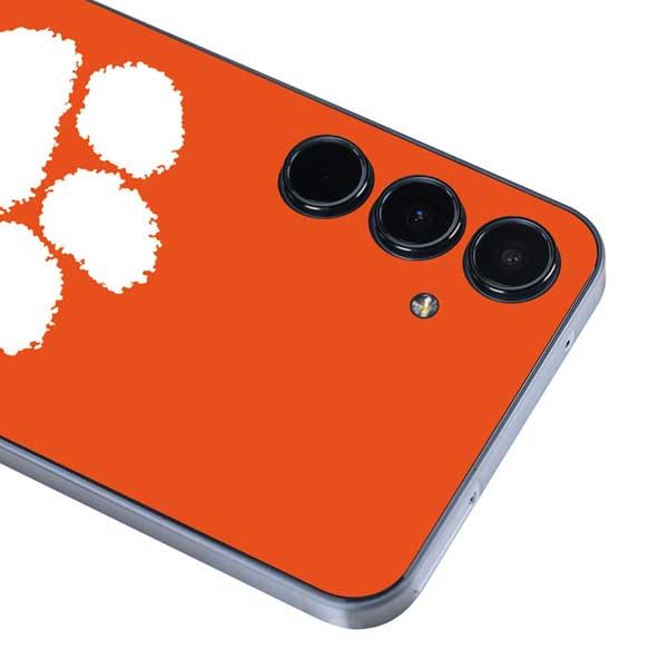 Skinit Decal Phone Skin Compatible with Galaxy A36 5G - Officially Licensed Clemson University Tiger Print Design