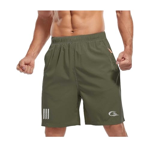 Image of CBlue Men's Regular Shorts (CBSHORTS-NS Army Green L)