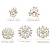 50 Pieces Rhinestone Buttons Embellishments Buttons Flatback Pearl Crystal Rhinestone Flower Button Round Crystal White for Jewelry Making Wedding Party Home Decoration and DIY Craft