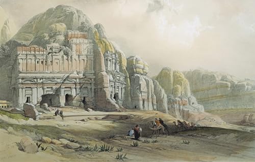 Pinturas Famosas ZHAOSHAN Póster de Petra por David Roberts para Pared 60x90cm