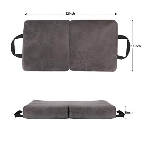 Safoner Extra Thick Garden Memory Foam Kneeling Cushion Mat for Work Gardening, Folding Bath Kneeler Pad