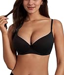 changlizi Push Up Underwire Bras - Lift Up Comfort Light Cup T-Shirt Everyday Bra for Women & Girls Everyday Wearing(Black-38C)