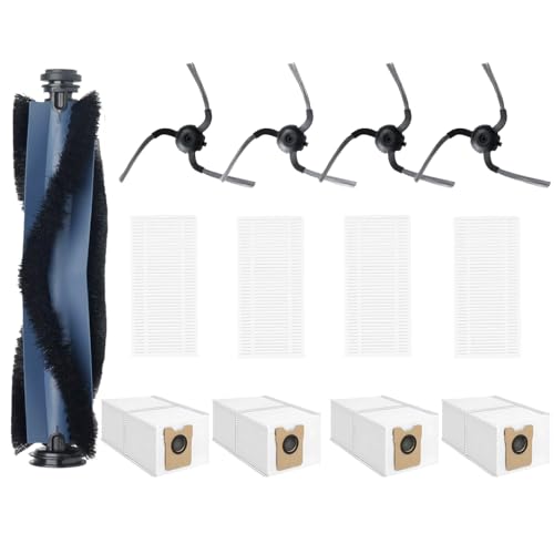 Eufy C10 ロボット掃除機用消耗品セット, フィルターX4, 紙パックX4, ローラーブラシX1, サイドブラシX4, 交換パーツ13点