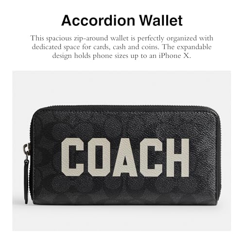 Coach Accordion Wallet in Signature with Coach Graphic2