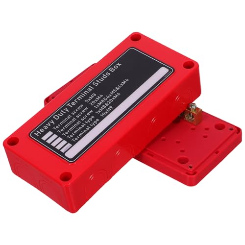 Gogogmee Heavy Duty Bus Bar Power Distribution Box 10-Position Electrical Terminal Block for Automotive Rv Marine Battery Junction and Wiring Installation