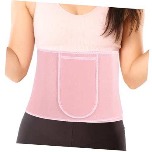 Faja lumbar deportiva para mujer rosa transpirable miniatura 7