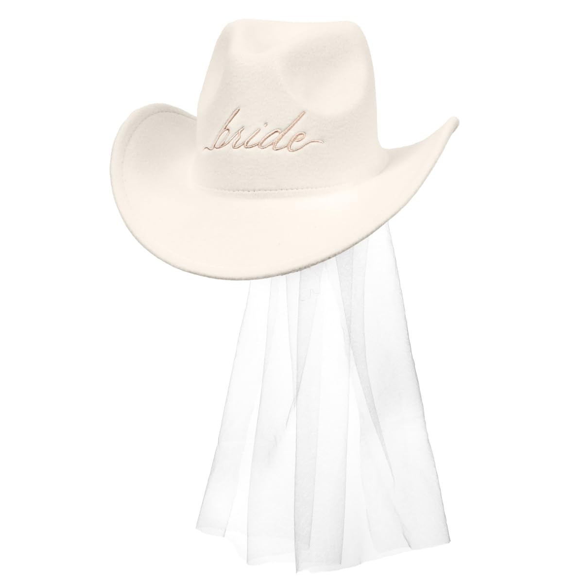 Photo 1 of xo, Fetti Bachelorette Embroidered Cowgirl Hat with Veil | Felt Bridal Cowboy Hat, Western Bride, Bach Accessory, Bride to Be, Gift, Last Rodeo PinkLPNPMGN9960718
