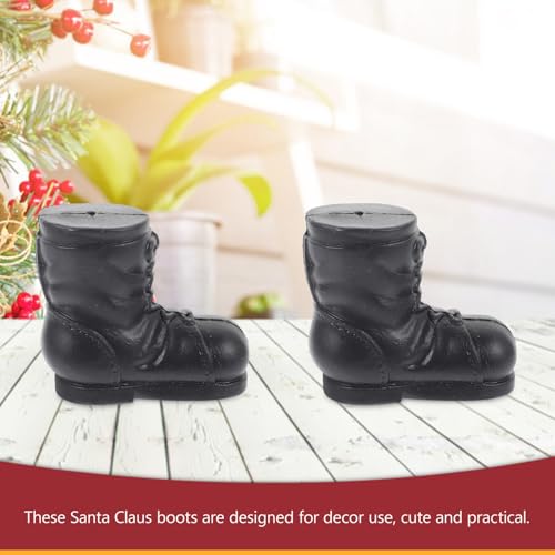 ULTECHNOVO 10 Pares Mini Botas De Papai Noel De Natal Em Miniatura Sapatos De Papai Noel Enfeites De