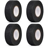 GNIQOAIX 4 Pcs Ruban Adhésif Tissu, 19 mm x 15 m Bande de Harnais de Câblage de Voiture, A...