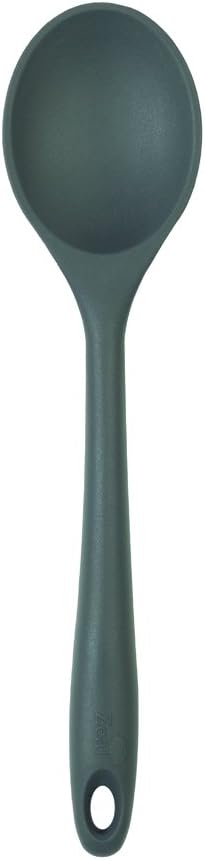 Slate Grey Silicone Traditional Cooks Spoon