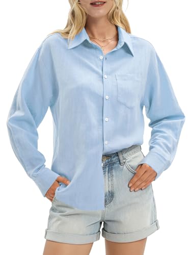 AVICHIC Linen Shirts for Women