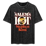 Follow Trends Easily Salem\'s Lot Stephen King First Edition Series Mens T-Shirt Casual Black Tee Cotton Graphic Unisex Shirts L