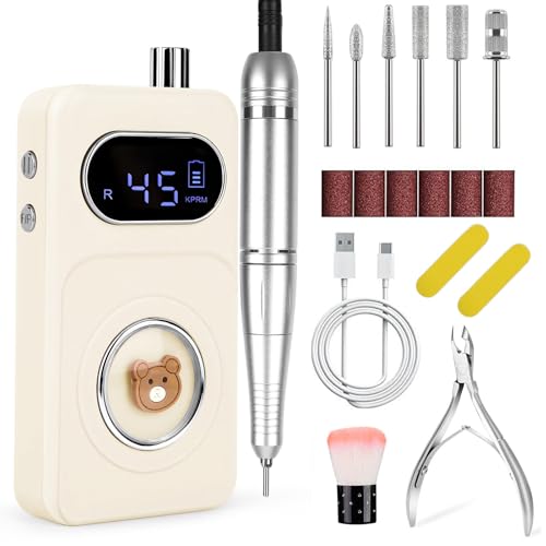 Kit perceuse pour ongles en gel avec coupe-cuticules intégré