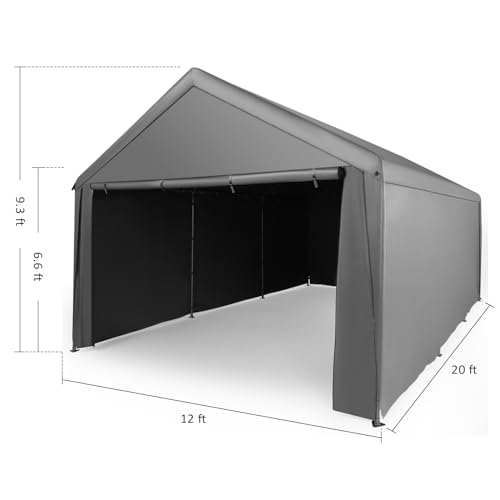 Abba Patio Carport 12×20, Large Portable Garage thumb #2