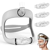 CPAP Nasal Pillow Mask for P30i, Anti-Leak & Noise Reducing CPAP Mask Set for Resmed Airfit N30i & Airtouch P30i, with 3 Sizes (S+M+L) Nasal Masks, Premium Fabric Frame, Headgear and Elbow, Medihealer
