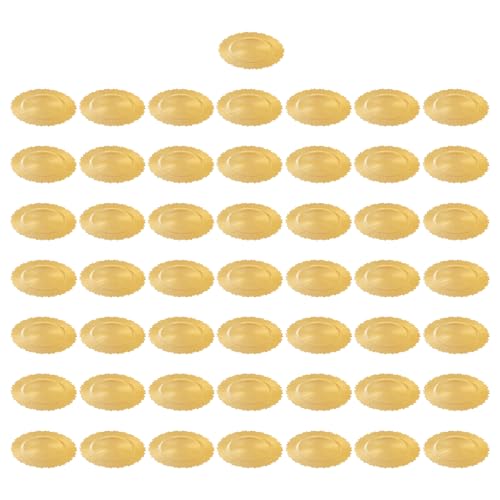 Set de 50 platos dorados redondos de 13 in miniatura 3