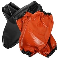 2Paare Wasserdichte Armstulpen mit Elastischen Bündchen Öl Wasserfeste Schutzärmel für Küche Gartenarbeit Malerei und