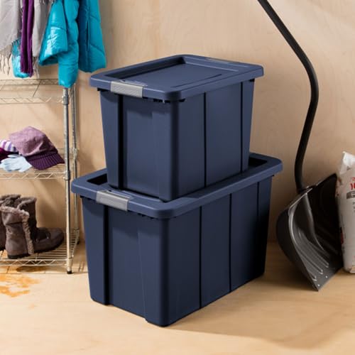 Image of Sterilite Latching Tuff1 Tote Containers w /Lids, 18 Gallon, 24-Pack
