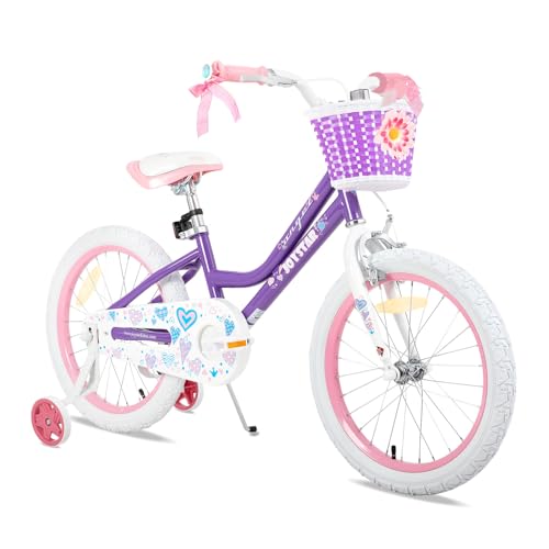 JOYSTAR 18 Zoll Kinderfahrrad für 5 6 7 Jahre alte Mädchen, 18 Zoll...
