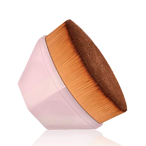 Topotter Foundation Brush ,Foundation Makeup Brushes Kabuki Brush Brochas De Maquillaje Foundation Brush For Liquid Makeup Cream Or Flawless Powder Cosmetics with Protective Case ( Pink)