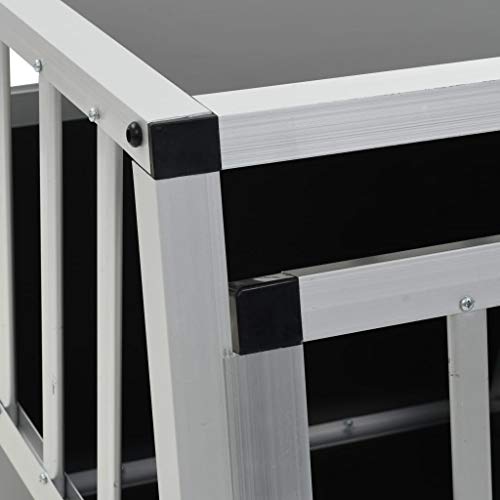 Festnight Hundetransportbox Hundekäfig Hundebox Auto Transportbox Hund mit Einzeltür (54 x 69 x 50 cm)