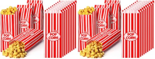 Image of Sherr 1000 Pcs 2oz Popcorn Bags Bulk Red Disposable Popcorn Bag (Pack of 2)