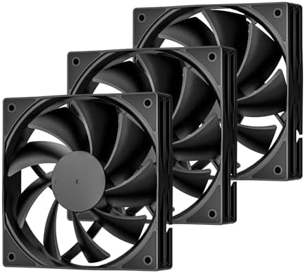 DARKROCK 3-Pack 120mm Black Computer Case Fans